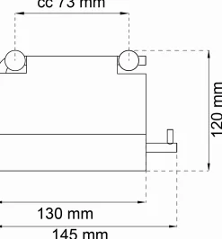 Habo - Toiletrulleholder med låg 1368 - Sort