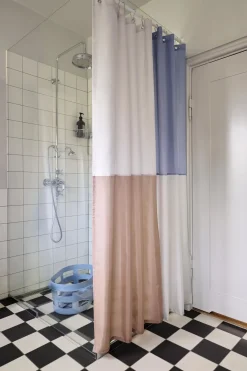 HAY - Badeforhæng - Check Shower curtain - blå