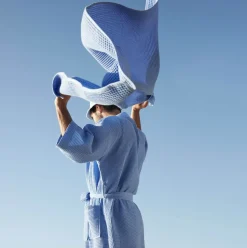 HAY - Badekåbe/Morgenkåbe - Waffle - Sky Blue/Lyseblå - One size