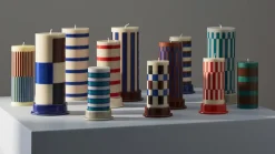 Hay - Bloklys - Column - Large - Light Blue & Dusty blue