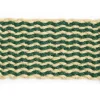 Hay - Coco Door Mat - Dark Green & White - Dark green and white - 619
