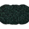 Hay - Coco Door Mat - Swirl - Green and black