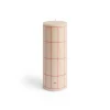 Hay - Column Candle - Off-white with red grid check