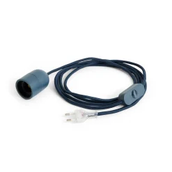 Hay - Common Table Cord Set - Lampefatning med ledning - Anthracite blue