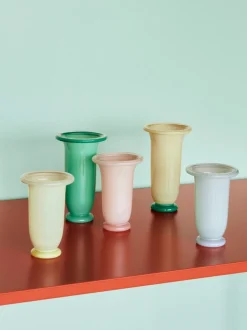 Hay - Empire Vase - Medium - Light Pink - Light pink with pink base - 749