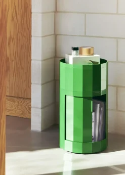 Hay - Facet Cabinet - High - Spinach Green - Grønt - med hjul