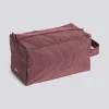 Hay - Grid Wash Bag - Medium - Burgundy