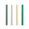 Hay - Hexagon Candle - Greens and whites, Set of 4
