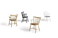 HAY - Hynde til J42 stolen - Læder Sense - Black/Sort