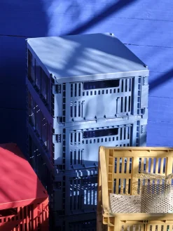 HAY - Låg til Colour Kasse - Recycled - Medium - Electric Blue