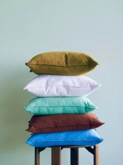 Hay - Linen Cushion - 50x50 - Emerald Green - Emerald green - 829