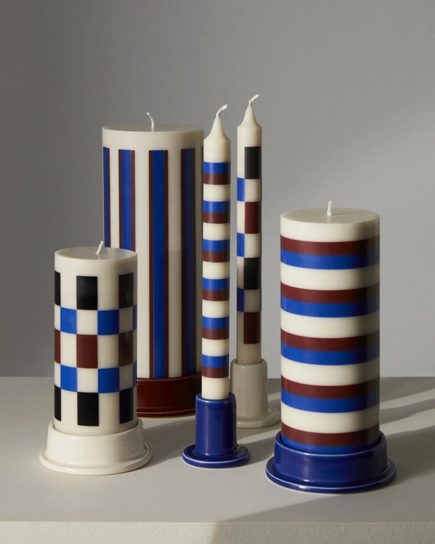 Hay - Lysestage - Column - Large - Midnight Blue