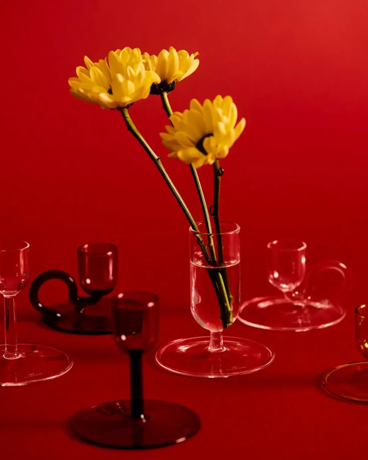 Hay - Lysestage - Tiny - Straight - Grå - Højde 7,7 cm