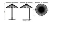 HAY - Matin bordlampe - Gul skærm (large)