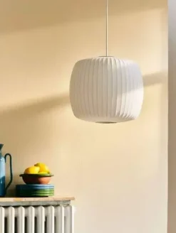 HAY - NELSON Roll Bubble Pendant - Medium - Off white