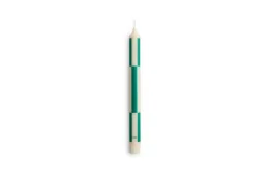 Hay - Pattern Candle - Off-white with green check