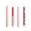 Hay - Pattern Candle - Reds and bordeaux, Set of 4