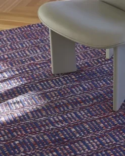 HAY - Radio Rug - 60 x 200 cm - Red / Blue