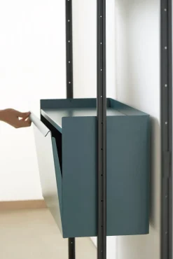 Hay - Reol - Pier System 1001 - 1 kolonne - Blå/Sort - 82 X 34 X 209 cm