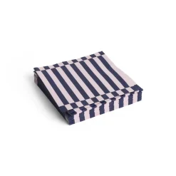 Hay - Servietter - Lunch - 20 stk. 33x33 cm - Lyserød/Mørkeblå Striber