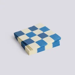 Hay - Servietter - Lunch - 20 stk. 33x33 cm - Off White/blå Tern