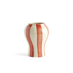 HAY - Sobremesa Stribe Vase - Small - Rød