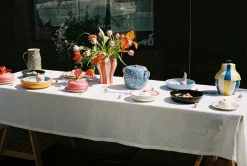 HAY - Sobremesa Stribe Vase - Small - Rød