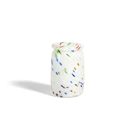 HAY - Splash Vase - Roll Neck, M - White dot