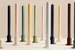 Hay - Square Candle - Raspberry