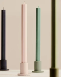 Hay - Stearinlys - Hexagon - Sæt med 4 stk. - Pastel