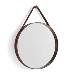 HAY - "Strap Mirror" Spejl Ø50 cm - Brun