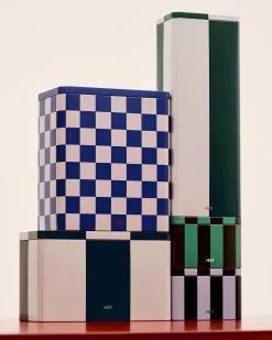 Hay - Tin Container - Large - Blue/Off-White