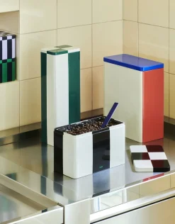 Hay - Tin Container - Medium - Black/Off-white