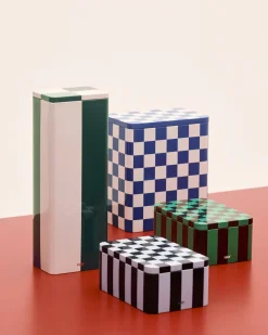 Hay - Tin Container - Small - Dark Blue/Lavender