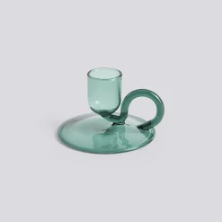 Hay - Tiny Candleholder - Curved - Aqua