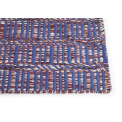 HAY - Tæppe Radio Rug - Red, Blue/Rød, Blå - 170 x 240 cm