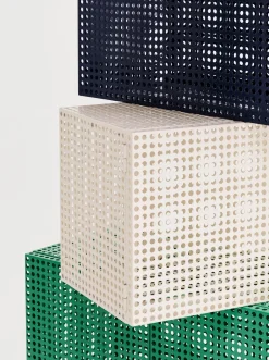 Hay - Vægskab - Perforated Cabinet Wall - Small - Eggshell - H45 x B89 x D40