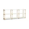 Hay - Woody Reol Shelving 2.0 Low - Hvid/Eg - 9 hylder