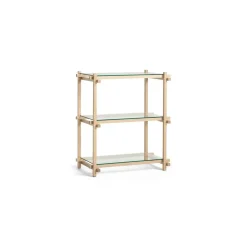 Hay - Woody Shelving 2.0 Column Low - Eg/glas - 3 glashylder