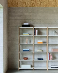 Hay - Woody Shelving 2.0 Column High - Grå - 18 hylder