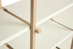 Hay - Woody Shelving 2.0 Column High - Hvid/Eg - 18 hylder