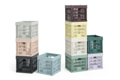 HAY Colour Crate - Cube - Dark green