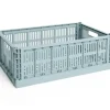 HAY Colour Crate - Large - Dusty blue