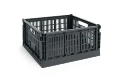 HAY Colour Crate - Large Square - Charcoal