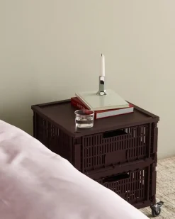 HAY Colour Crate - Large Square - Charcoal