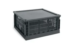 HAY Colour Crate - Large Square - Charcoal