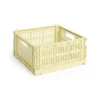 HAY Colour Crate - Medium Square - Light yellow