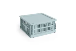 HAY Colour Crate - Medium Square - Dusty blue