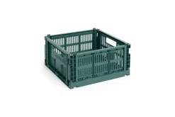 HAY Colour Crate - Medium Square - Dark green