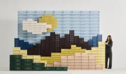 HAY Colour Crate - Medium Square - Powder